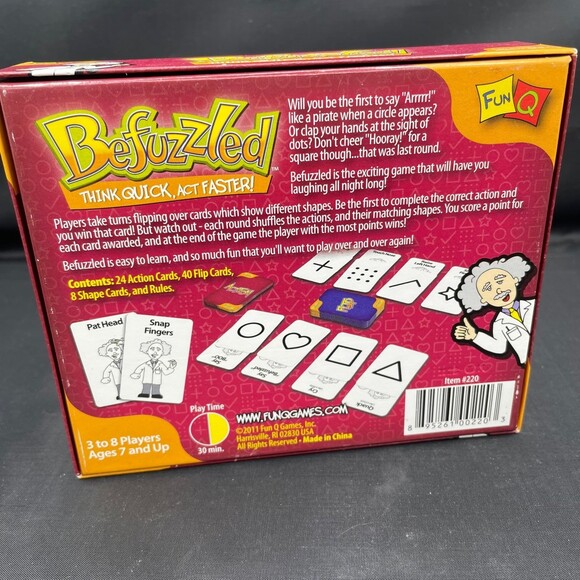 BEFUZZLED Think Quick, Act Faster Fun Q Family Fun Game - Picture 4 of 6